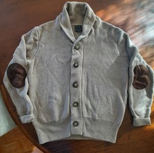 Jos. A Bank cardigan thick cotton beige M